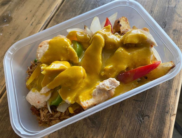 Chicken Salt and Pepper Munchie Box with Curry Sauce Savage Kitchen
