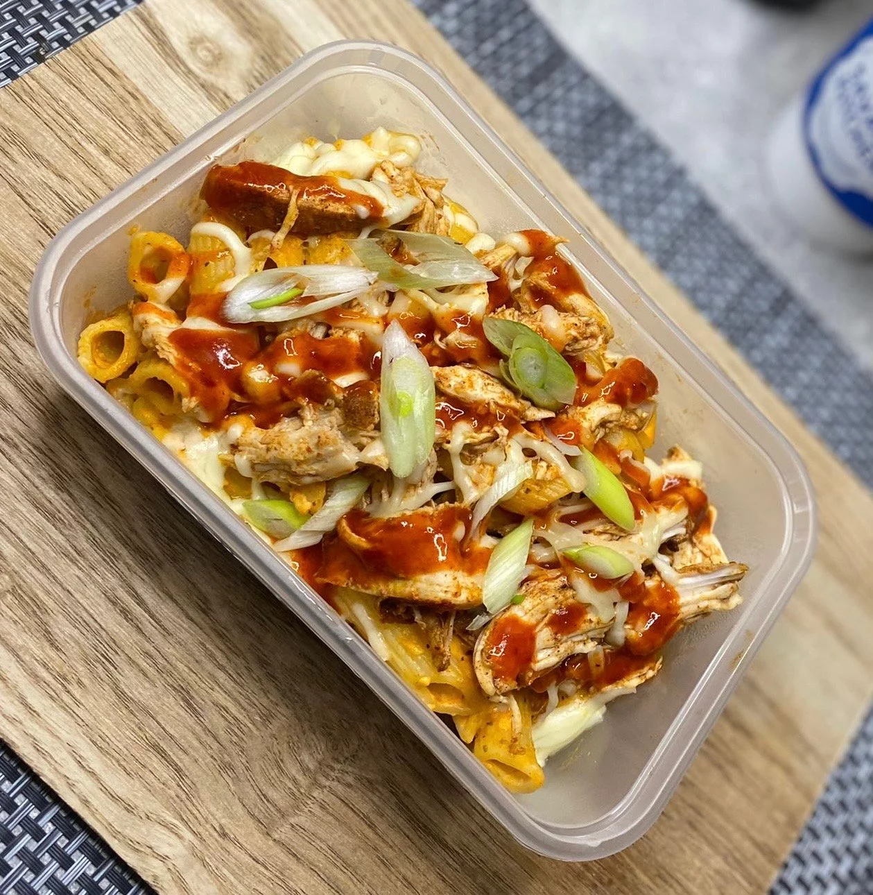 Buffalo Pasta Bake with Halloumi