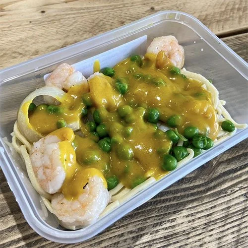 King Prawn Noodles and Curry